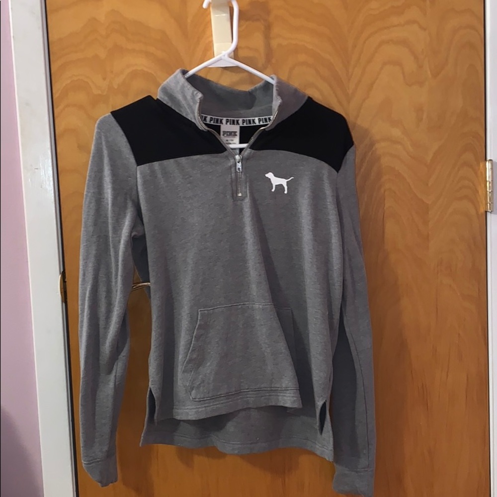Grey Victoria Secret Pink Quarter-zip